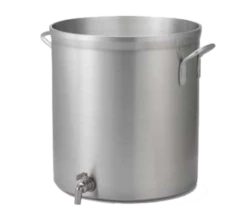 Vollrath 68691 100 Quarts 2 Ga. With Faucet Heavy Duty Aluminum Natural Classic Select Stock Pot
