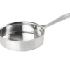 Vollrath 47745 3 Qt. Satin And Mirror Intrigue Stainless Steel Saute Pan