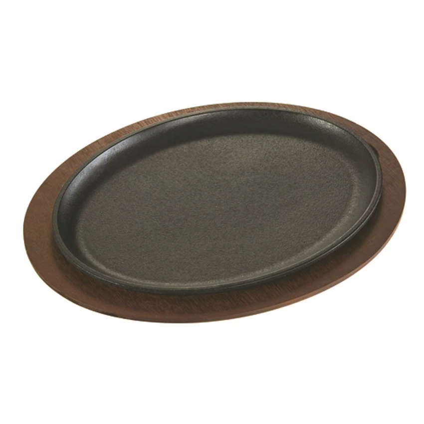 Lodge LJOSH3 13" W Cast Iron Oval Serving Griddle (3 Each Per Case) 3 Lodge LJOSH3 13" W Cast Iron Oval Serving Griddle (3 Each Per Case)