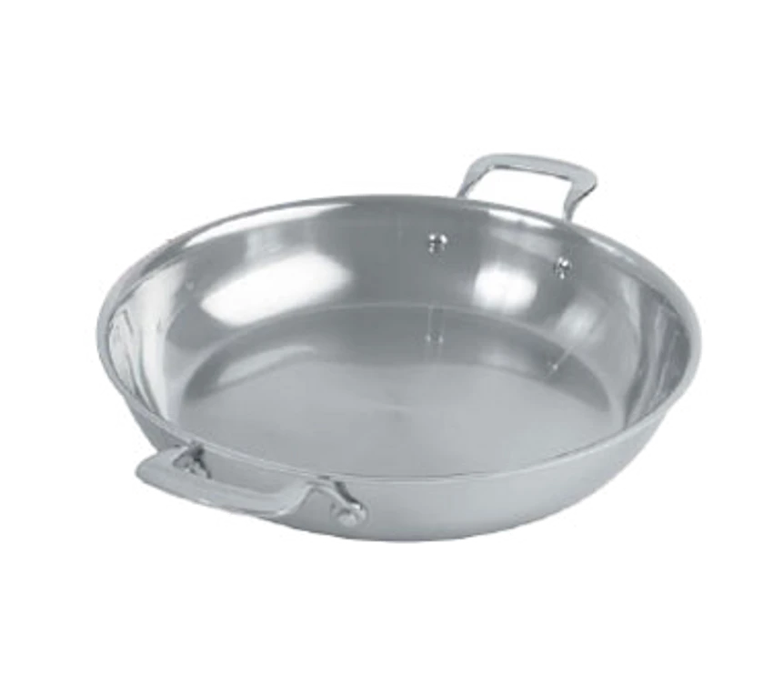 Spring USA 8456-60/30 12" Stainless Steel / Aluminum Round Primo! Gratin/Paella Pan 3 Spring USA 8456-60/30 12" Stainless Steel / Aluminum Round Primo! Gratin/Paella Pan