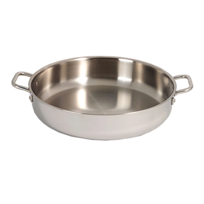 Spring USA 8460-60/40A 15-3/4" Stainless Steel / Aluminum Round Primo! Paella Pan 3 Spring USA 8460-60/40A 15-3/4" Stainless Steel / Aluminum Round Primo! Paella Pan