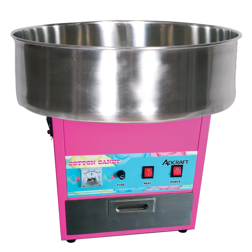 Admiral Craft COT-21 21" Dia. Stainless Steel Bowl 120 Cones Per Hour Two-Switch Cotton Candy Machine 3 Admiral Craft COT-21 21" Dia. Stainless Steel Bowl 120 Cones Per Hour Two-Switch Cotton Candy Machine