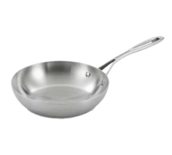 Vollrath 49416 8" 1.25 Qt. Stainless Steel And Aluminum Miramar Display Cookware Saute Pan