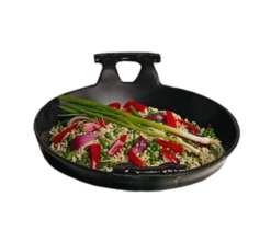 Bon Chef 6050TERRA 12" Dia. Round Aluminum Wok With Handle