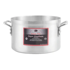 Winco AXAP-8 8 Qt. Aluminum Professional Sauce Pot